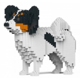 Jekca - Papillon Dog 01-M01 - Big - Lego - Sculpture - Construction - 4D - Brick Animals - Toys