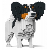 Jekca - Papillon Dog 01-M01 - Big - Lego - Sculpture - Construction - 4D - Brick Animals - Toys