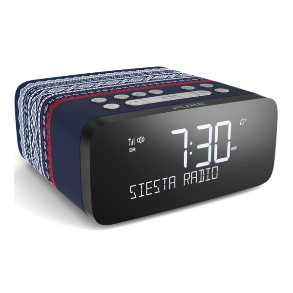 Pure - Siesta Rise Marius - Blu - Radio Sveglia da Comodino DAB + / FM con Bluetooth - Radio Digitale di Alta Qualità