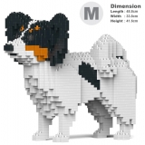 Jekca - Papillon Dog 01-M01 - Big - Lego - Sculpture - Construction - 4D - Brick Animals - Toys