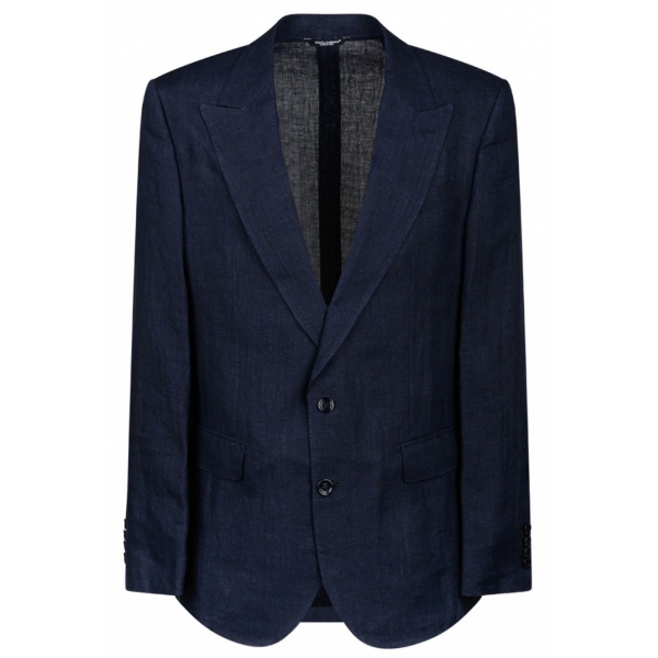 Dolce & Gabbana - Single-Breasted Linen-Blend Jacket - Dolce & Gabbana Exclusive Luxury Collection