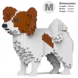 Jekca - Papillon Dog 01-M02 - Big - Lego - Sculpture - Construction - 4D - Brick Animals - Toys