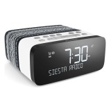Pure - Siesta Rise Marius - Grey - Bedside DAB+/FM Alarm Clock Radio with Bluetooth - High Quality Digital Radio