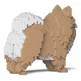 Jekca - Pomeranian 02-M01 - Big - Lego - Sculpture - Construction - 4D - Brick Animals - Toys