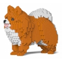 Jekca - Pomeranian 02-M05 - Big - Lego - Sculpture - Construction - 4D - Brick Animals - Toys