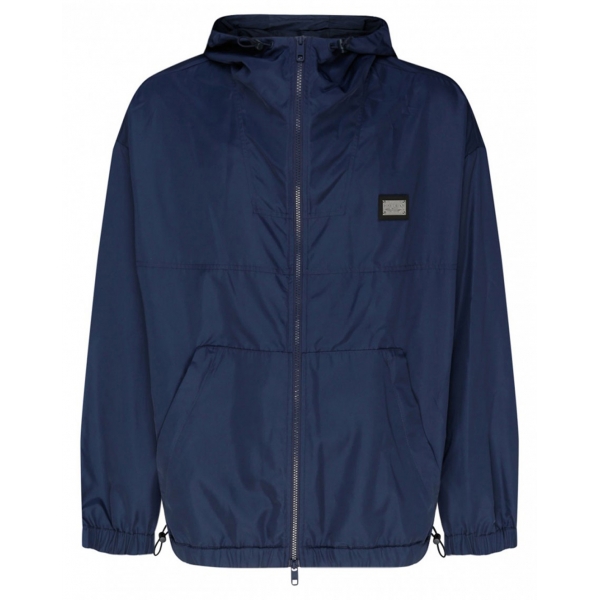 Dolce & Gabbana - Blue Logo Plaque Jacket - Dolce & Gabbana Exclusive Luxury Collection