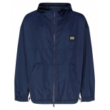 Dolce & Gabbana - Blue Logo Plaque Jacket - Dolce & Gabbana Exclusive Luxury Collection