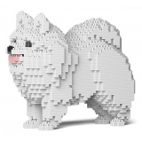 Jekca - Pomeranian 02-M02 - Big - Lego - Sculpture - Construction - 4D - Brick Animals - Toys