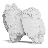 Jekca - Pomeranian 02-M02 - Big - Lego - Sculpture - Construction - 4D - Brick Animals - Toys