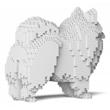 Jekca - Pomeranian 02-M02 - Big - Lego - Sculpture - Construction - 4D - Brick Animals - Toys