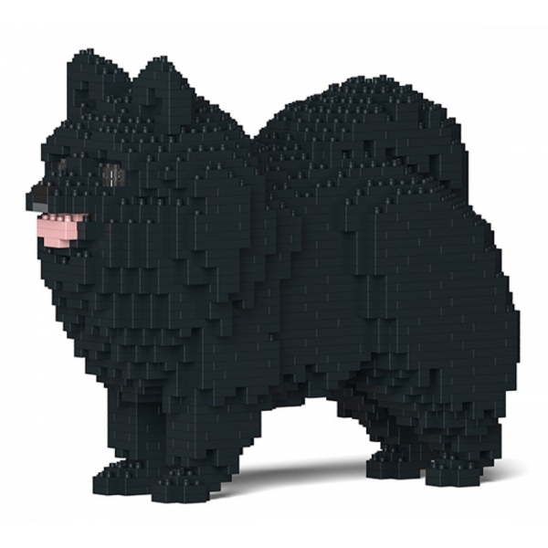 Jekca - Pomeranian 02-M03 - Big - Lego - Sculpture - Construction - 4D - Brick Animals - Toys