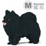 Jekca - Pomeranian 02-M03 - Big - Lego - Sculpture - Construction - 4D - Brick Animals - Toys