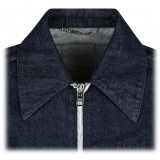 Dolce & Gabbana - Blue Selvedge Denim Blouse With Zipper - Dolce & Gabbana Exclusive Luxury Collection