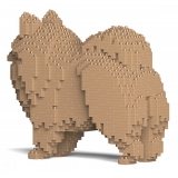 Jekca - Pomeranian 02-M04 - Big - Lego - Sculpture - Construction - 4D - Brick Animals - Toys