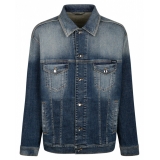 Dolce & Gabbana - Giacca in Denim Lavato Azzurro - Dolce & Gabbana Exclusive Luxury Collection