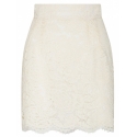 Dolce & Gabbana - White Floral Lace Miniskirt - Dolce & Gabbana Exclusive Luxury Collection