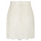 Dolce & Gabbana - White Floral Lace Miniskirt - Dolce & Gabbana Exclusive Luxury Collection