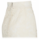 Dolce & Gabbana - White Floral Lace Miniskirt - Dolce & Gabbana Exclusive Luxury Collection