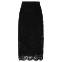 Dolce & Gabbana - Black Stretch Silk Midi Skirt - Dolce & Gabbana Exclusive Luxury Collection