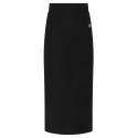 Dolce & Gabbana - Black Stretch Design Pencil Midi Skirt - Dolce & Gabbana Exclusive Luxury Collection