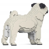 Jekca - Pug 01-M03 - Big - Lego - Sculpture - Construction - 4D - Brick Animals - Toys