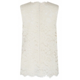 Dolce & Gabbana - Top Bianco Semi Trasparente - Dolce & Gabbana Exclusive Luxury Collection