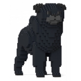 Jekca - Pug 01-M02 - Big - Lego - Sculpture - Construction - 4D - Brick Animals - Toys