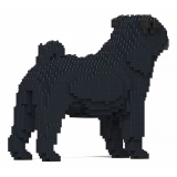 Jekca - Pug 01-M02 - Big - Lego - Sculpture - Construction - 4D - Brick Animals - Toys