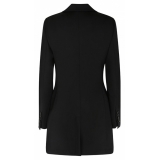 Dolce & Gabbana - Blazer su Misura in Jersey Elasticizzato Nero - Dolce & Gabbana Exclusive Luxury Collection