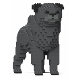 Jekca - Pug 01-M04 - Big - Lego - Sculpture - Construction - 4D - Brick Animals - Toys