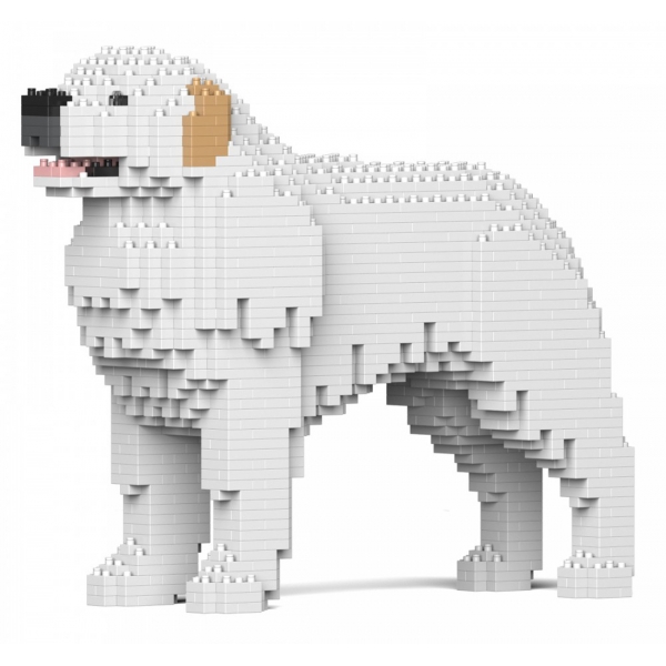 Jekca - Pyrenean Mountain Dog 01 - Big - Lego - Scultura - Costruzione - 4D - Animali di Mattoncini - Toys