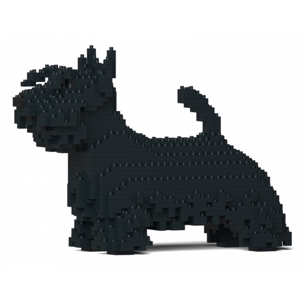 Jekca - Scottish Terrier 01-M01 - Big - Lego - Sculpture - Construction - 4D - Brick Animals - Toys