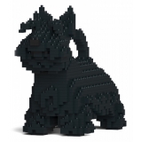 Jekca - Scottish Terrier 01-M01 - Big - Lego - Scultura - Costruzione - 4D - Animali di Mattoncini - Toys