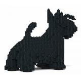 Jekca - Scottish Terrier 01-M01 - Big - Lego - Scultura - Costruzione - 4D - Animali di Mattoncini - Toys