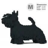 Jekca - Scottish Terrier 01-M01 - Big - Lego - Scultura - Costruzione - 4D - Animali di Mattoncini - Toys