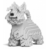 Jekca - Scottish Terrier 01-M02 - Big - Lego - Sculpture - Construction - 4D - Brick Animals - Toys