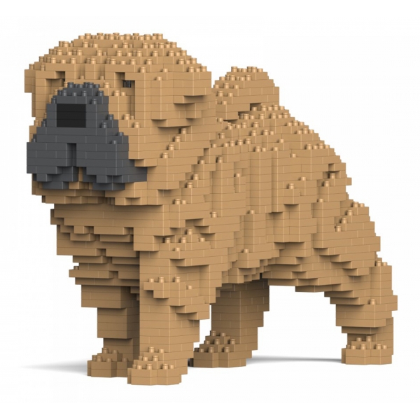 Jekca - Shar Pei Dog 01-M01 - Big - Lego - Scultura - Costruzione - 4D - Animali di Mattoncini - Toys