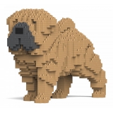 Jekca - Shar Pei Dog 01-M01 - Big - Lego - Sculpture - Construction - 4D - Brick Animals - Toys