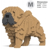 Jekca - Shar Pei Dog 01-M01 - Big - Lego - Sculpture - Construction - 4D - Brick Animals - Toys