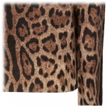 Dolce & Gabbana - Animalier Brown Cashmere Sweater - Dolce & Gabbana Exclusive Luxury Collection