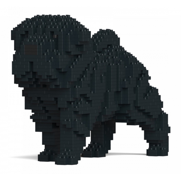 Jekca - Shar Pei Dog 01-M02 - Big - Lego - Scultura - Costruzione - 4D - Animali di Mattoncini - Toys