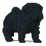 Jekca - Shar Pei Dog 01-M02 - Big - Lego - Sculpture - Construction - 4D - Brick Animals - Toys