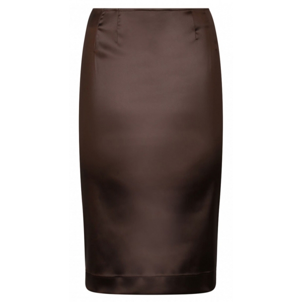 Dolce & Gabbana - Chesnutt Brown Pencil Skirt - Dolce & Gabbana Exclusive Luxury Collection