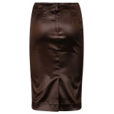 Dolce & Gabbana - Chesnutt Brown Pencil Skirt - Dolce & Gabbana Exclusive Luxury Collection