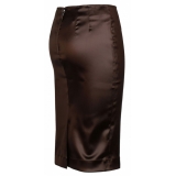 Dolce & Gabbana - Chesnutt Brown Pencil Skirt - Dolce & Gabbana Exclusive Luxury Collection