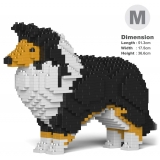 Jekca - Shetland Sheepdog 01-S02 - Big - Lego - Sculpture - Construction - 4D - Brick Animals - Toys