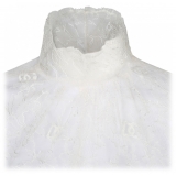 Dolce & Gabbana - White Sheer Lace Blouse - Dolce & Gabbana Exclusive Luxury Collection