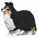 Jekca - Shetland Sheepdog 02-M02 - Big - Lego - Sculpture - Construction - 4D - Brick Animals - Toys