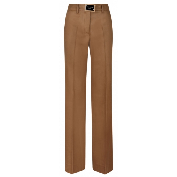 Dolce & Gabbana - Camel Brown Straight Leg Trousers - Dolce & Gabbana Exclusive Luxury Collection