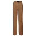 Dolce & Gabbana - Camel Brown Straight Leg Trousers - Dolce & Gabbana Exclusive Luxury Collection